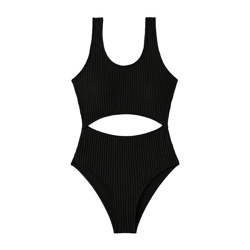 Dame én-delt badedragt med stilfuld cut-out-design Skovae