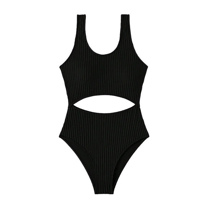 Dame én-delt badedragt med stilfuld cut-out-design Skovae