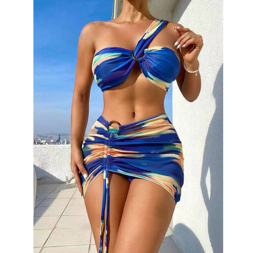 Dame bikini-sæt med en stroppeløs top og raffineret indpakningskort Stilla