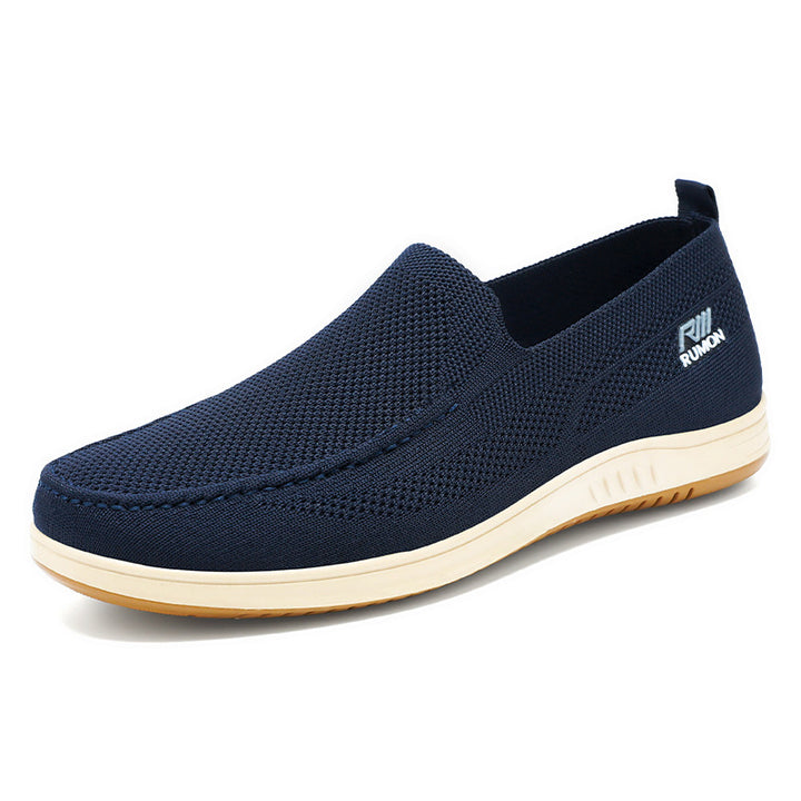 Herrer Komfortable Slip-On Fritidsko med åndbart Mesh-Overmateriale Stilla