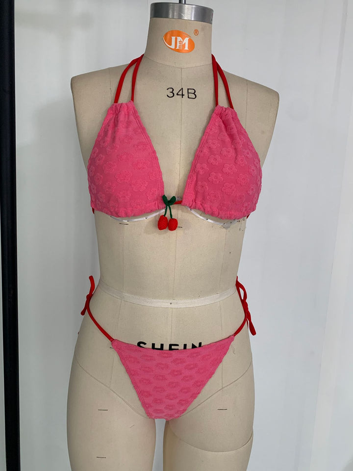Dame Triangel-Bikini med legende dekorative elementer Skovae
