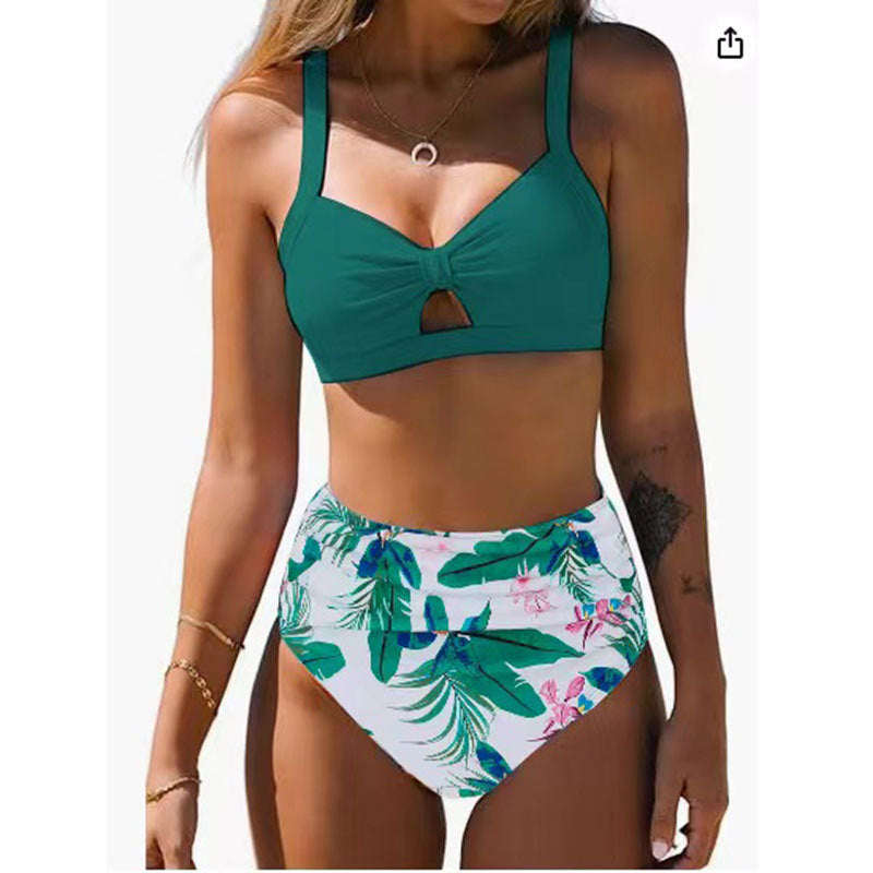 Dame Bikini-sæt med høj talje og dekorativ cut-out Stilla