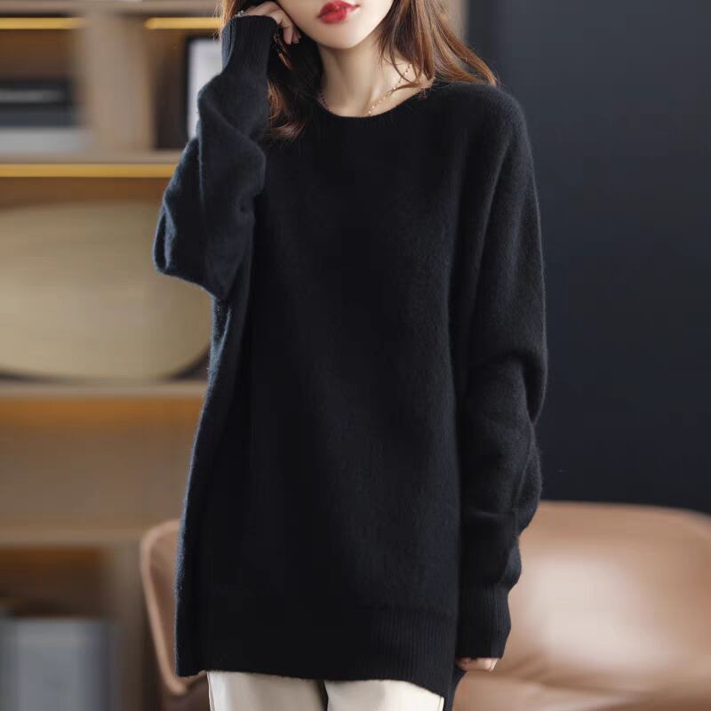Femme Elegant Oversized Strikpullover Stilla
