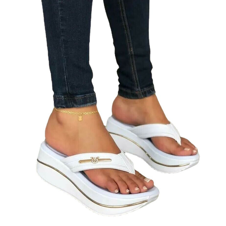 Dame Wedge-Pantoletten med ergonomisk fodseng og stilfuldt design Stilla