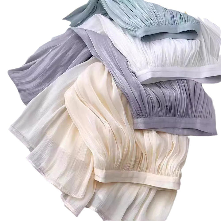 Dame Let Fald Skirt i fint Chiffon Stilla