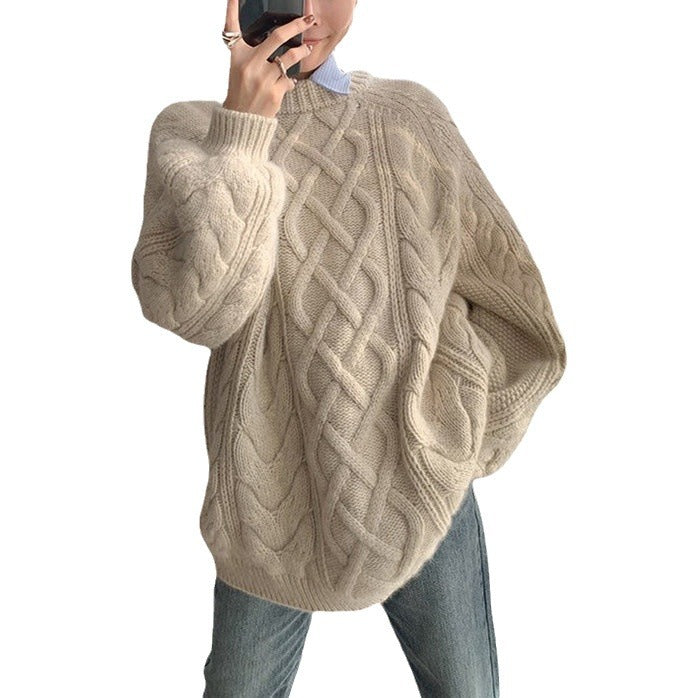 Femme Chunky Kabelstrik Oversized cardigan Stilla