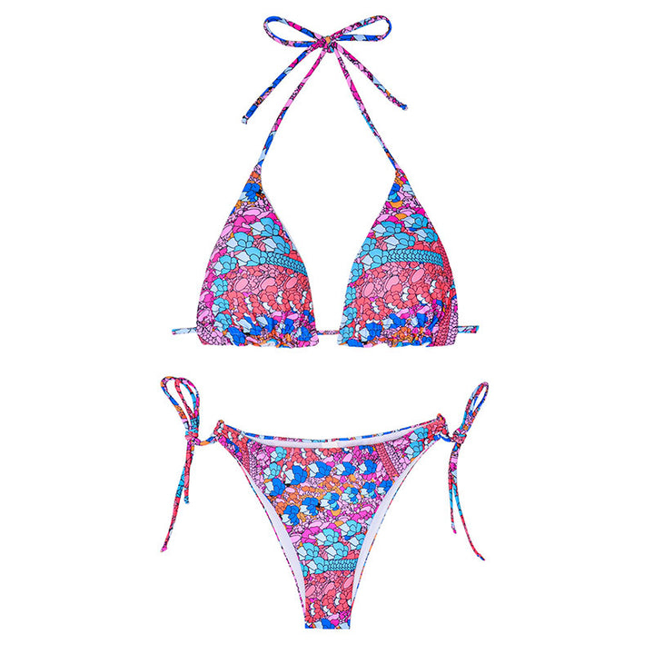 Dame Triangle String Bikini Sæt Stilla