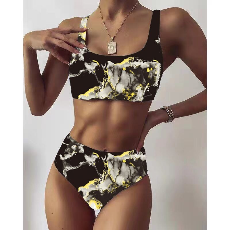 Dame Højtaljede Bikini Sæt Stilla