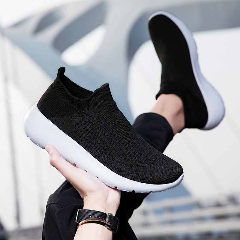 Unisex nan sømløs sokkesneaker med åndbar tredimensionel strikonstruktion og stødabsorberende fleksibel sål Skovae