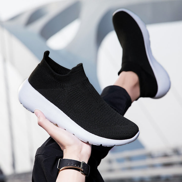 Unisex nan sømløs sokkesneaker med åndbar tredimensionel strikonstruktion og stødabsorberende fleksibel sål Skovae