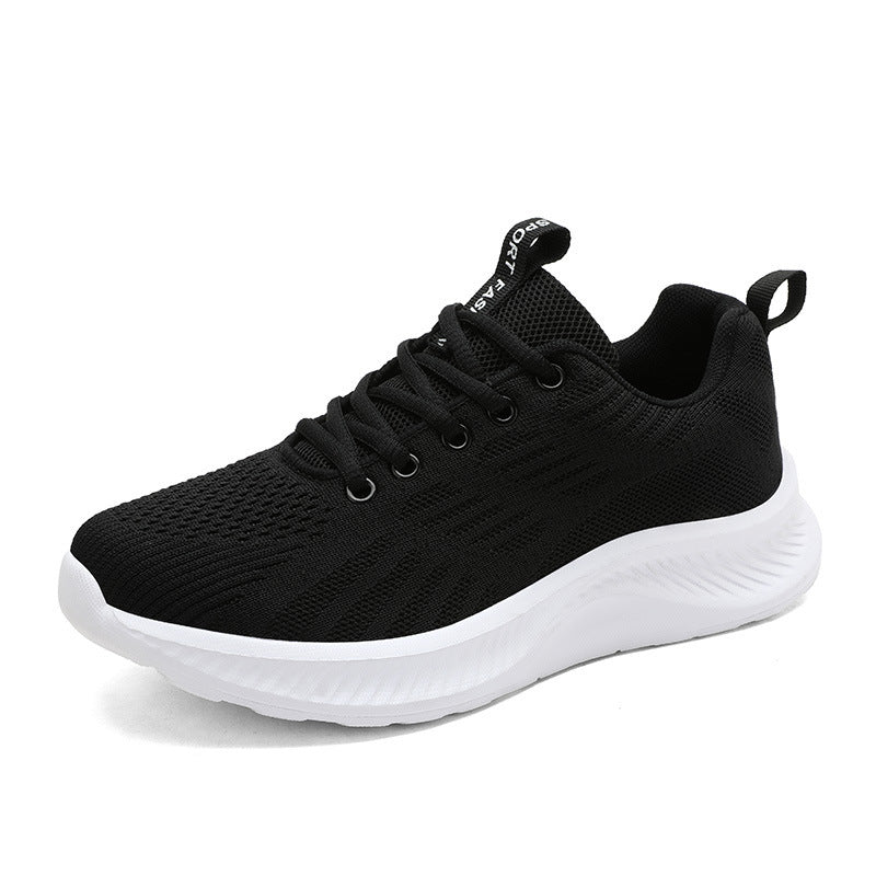Dame nan ultralet strik-fritids sneakers med ergonomisk dæmpningskerne sål og trækstrop Skovae