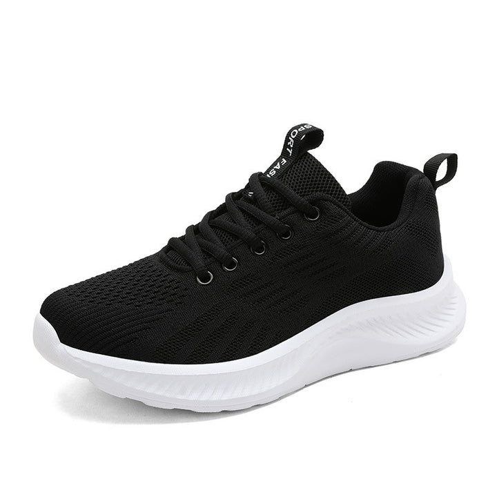 Dame nan ultralet strik-fritids sneakers med ergonomisk dæmpningskerne sål og trækstrop Skovae