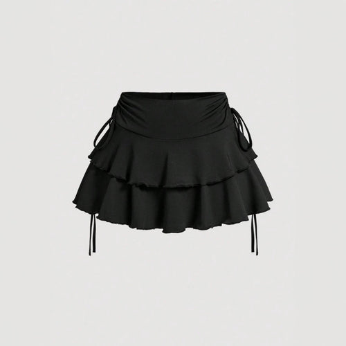 Dame Sporty Skirt med Rüschen og justerbar talje Skovae