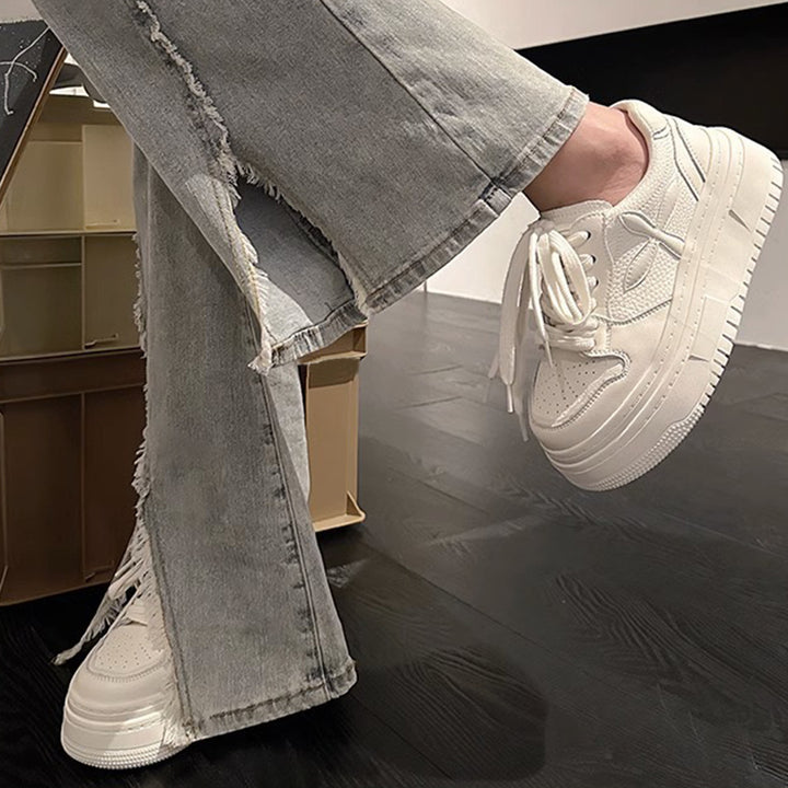 Dame Chunky Sneakers med komfortabel sålekonstruktion og elegante accenter Stilla