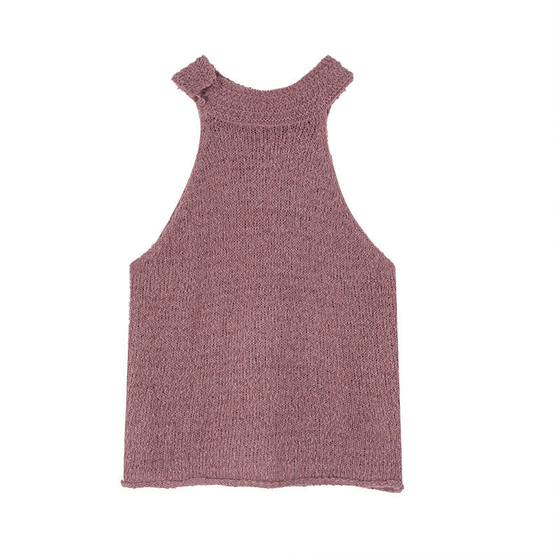 Dame elegant strikket ensemble med åben skulder og relaxed fit Stilla