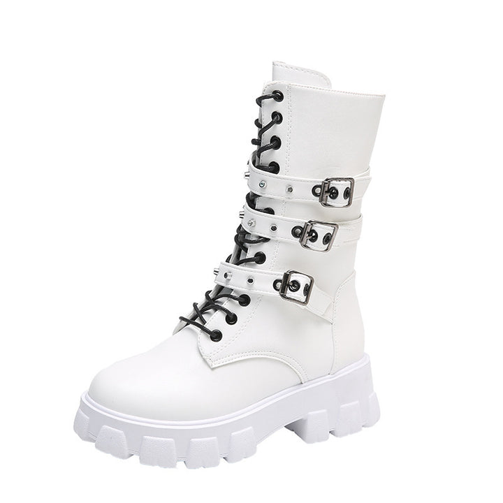 Dame High-Top Snørestøvler med justerbare remme og skridsikker sål Stilla