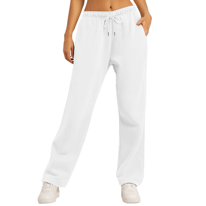 Dame Komfortable Casual Joggingbukser med Side lommer Skovae