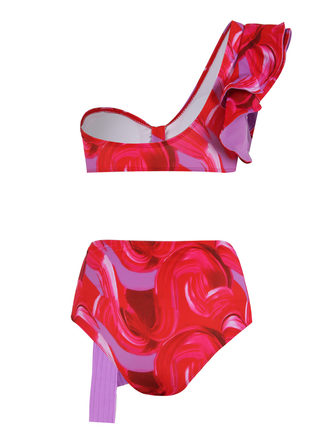 Dame Bikini-sæt med asymmetrisk overdel og elegant snor Stilla