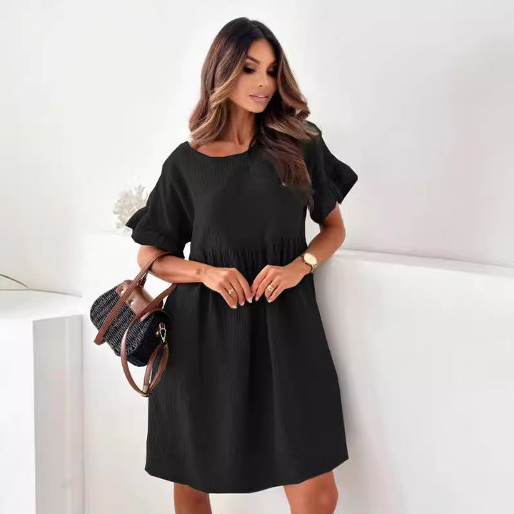 Damer Casual Sommer Shift Kjole Stilla