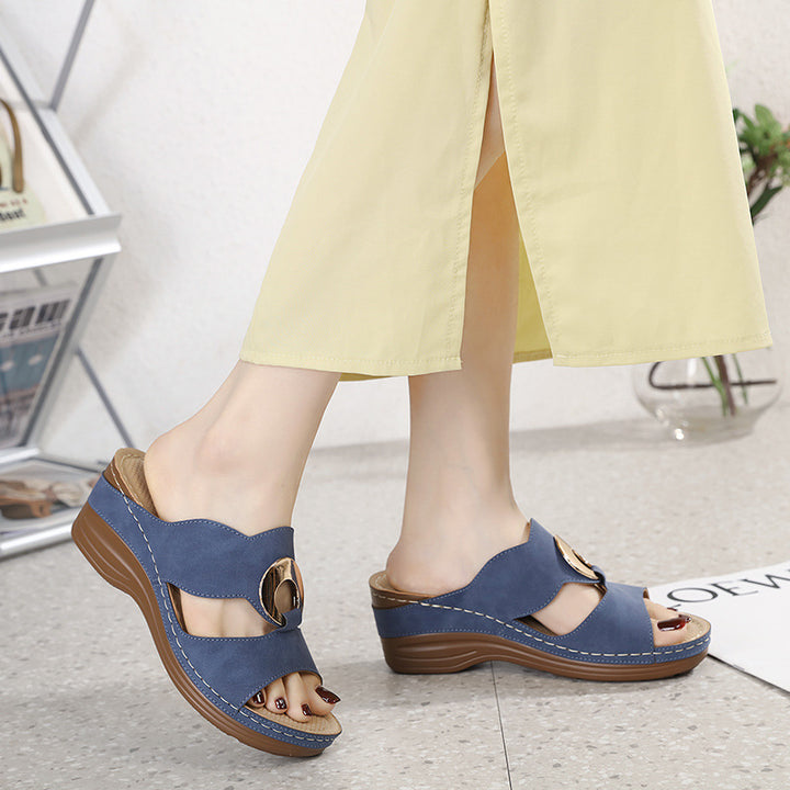Dame Komfortable Wedge Sandaler Stilla