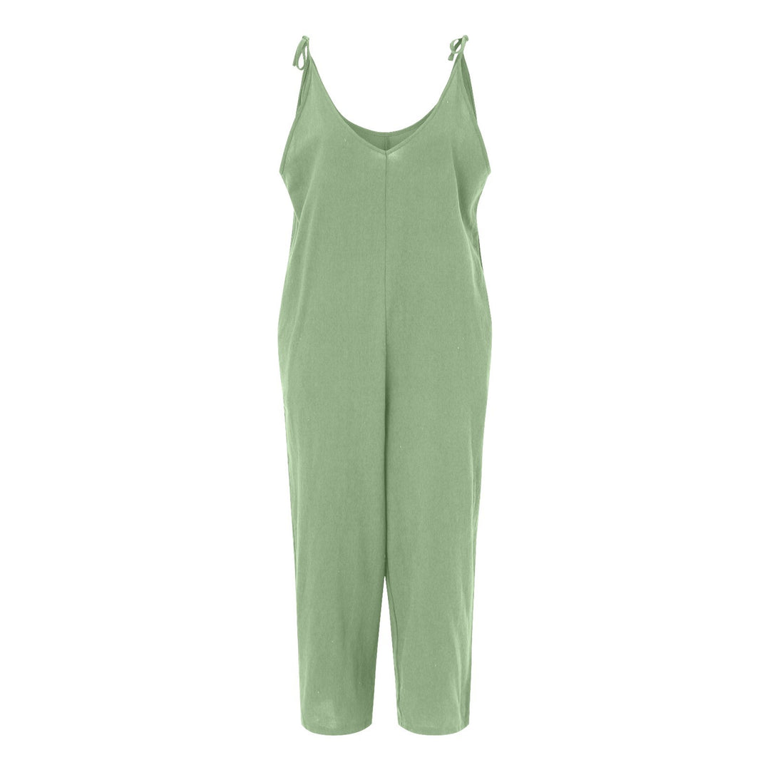 Dame Fritids Spaghetti-strop Jumpsuit Stilla