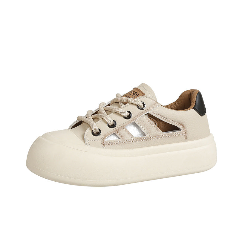 Dame Snøre-Sneakers med modige udskæringer og behagelig sål Stilla
