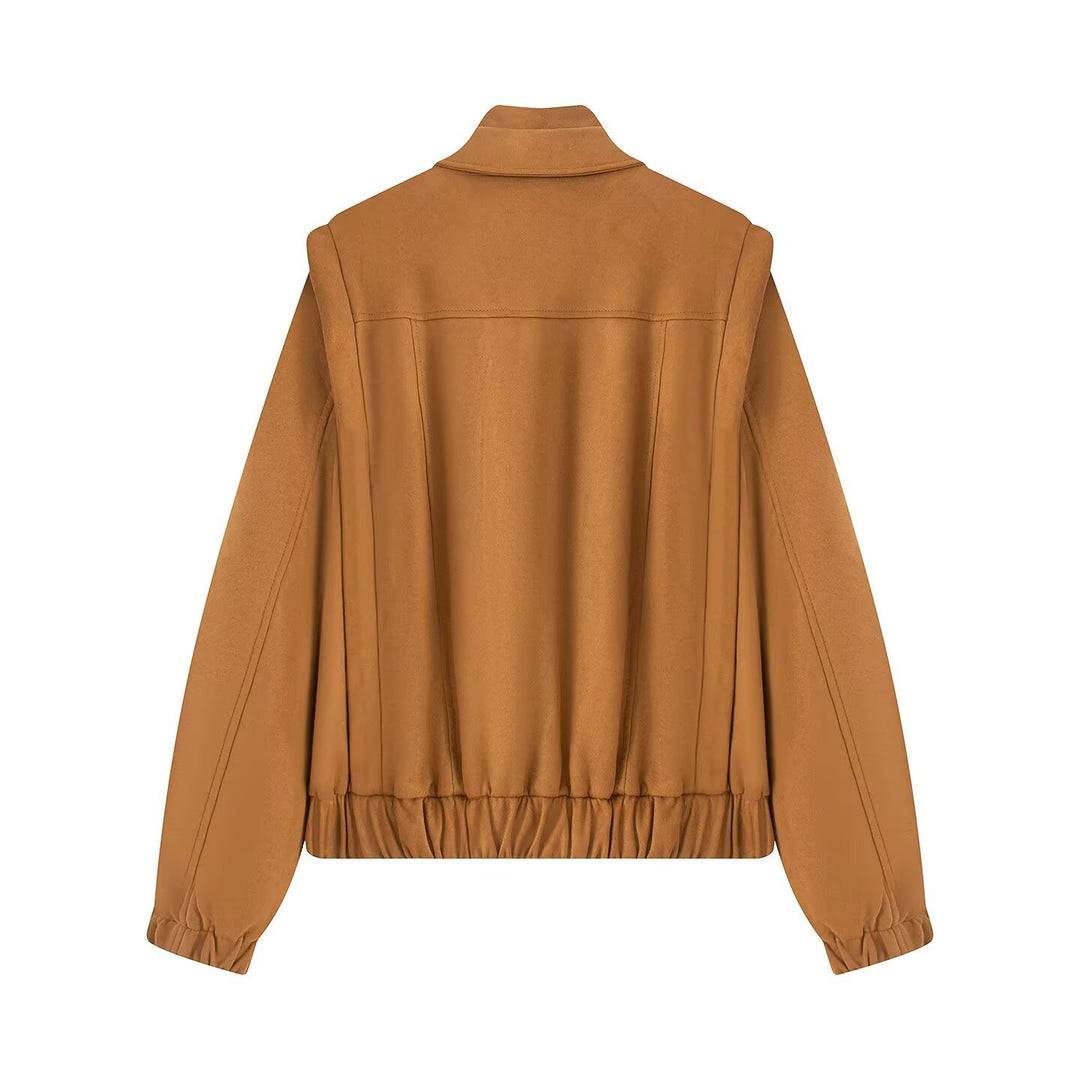Dame mode overgangsjakke med asymmetrisk snit Stilla