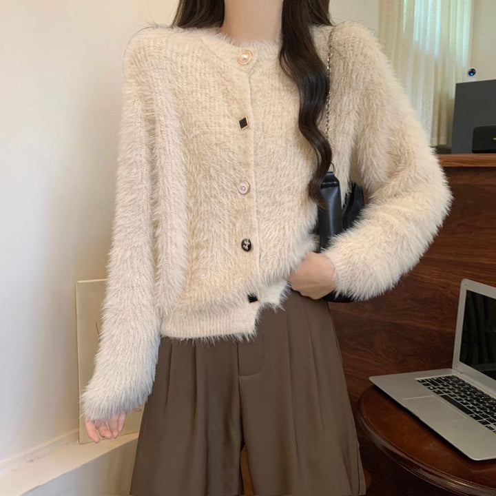 Kvinders hyggelige cardigan med knapbar design og elegant flair Stilla