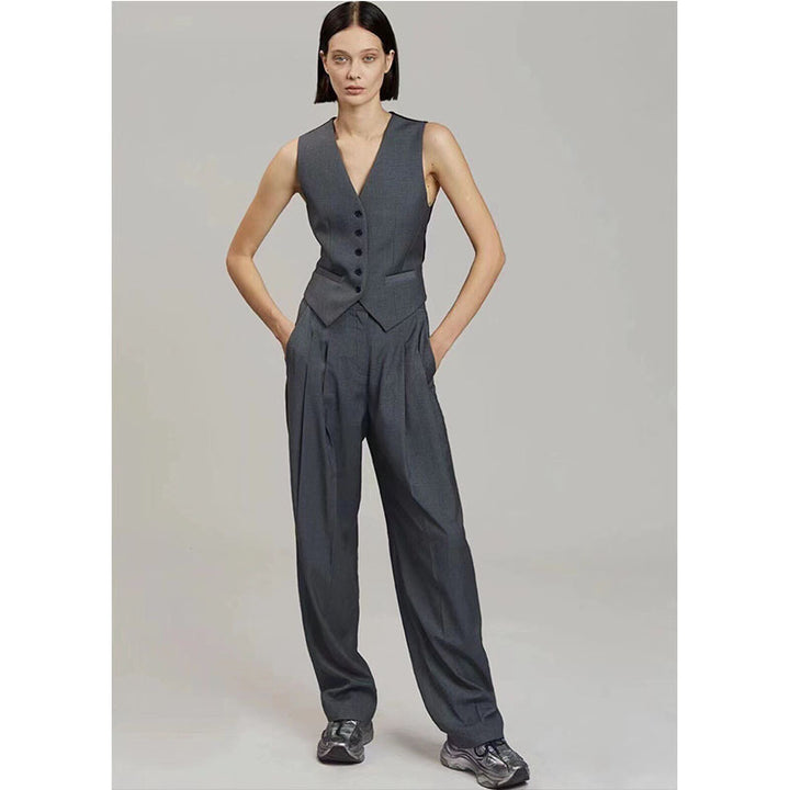 Dame elegant High-Waist plisserede bukser lavet af kvalitetsmateriale med behagelig pasform Stilla