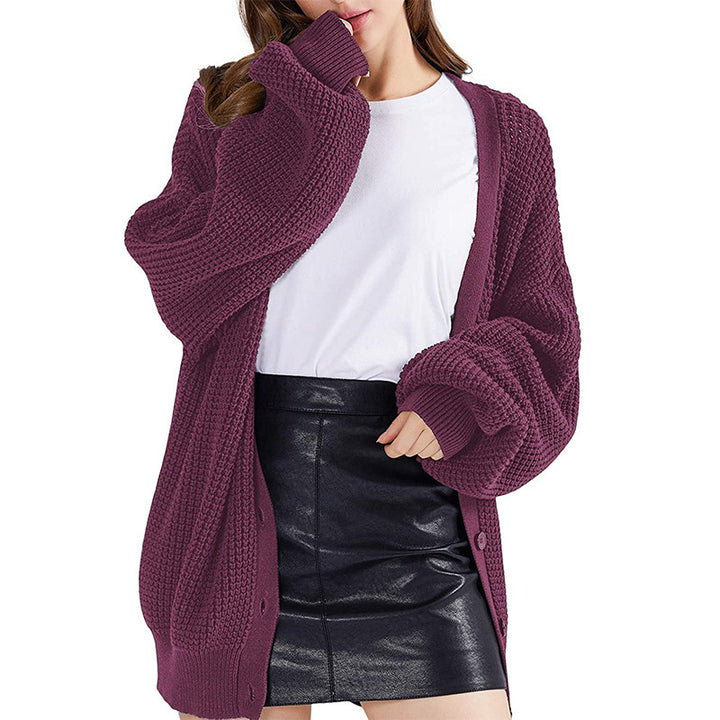Kvindernes chunky strik cardigan med en afslappet pasform Stilla