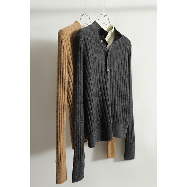 Dame sporty strikoverdel med struktureret design og moderne krave Stilla
