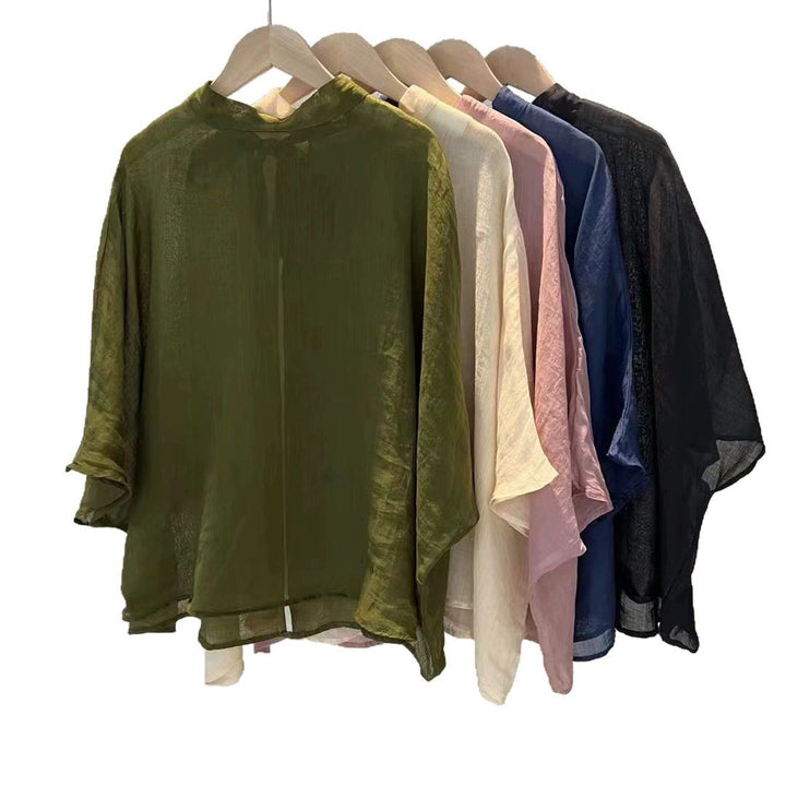 Femme Relaxed Fit High-Low Tunika Bluse Stilla