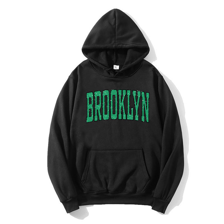 Kvinders hoodie med afslappet Brooklyn print Skovae