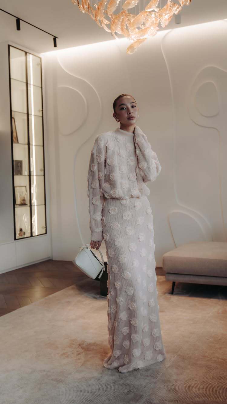 Dame Elegant broderet Maxikjole Skovae