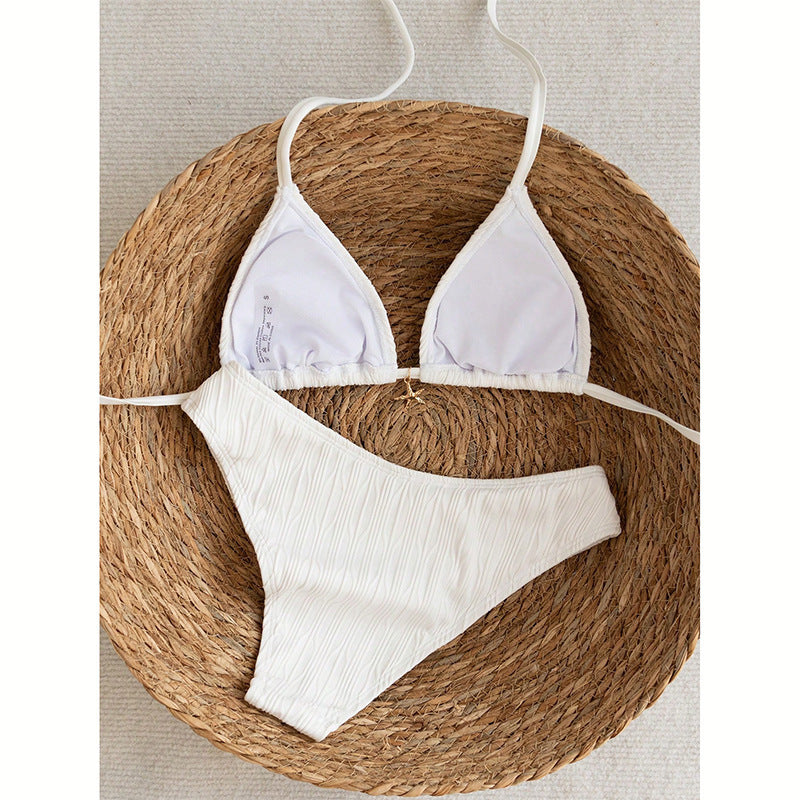 Dame minimalistisk bikinitop og slip Skovae