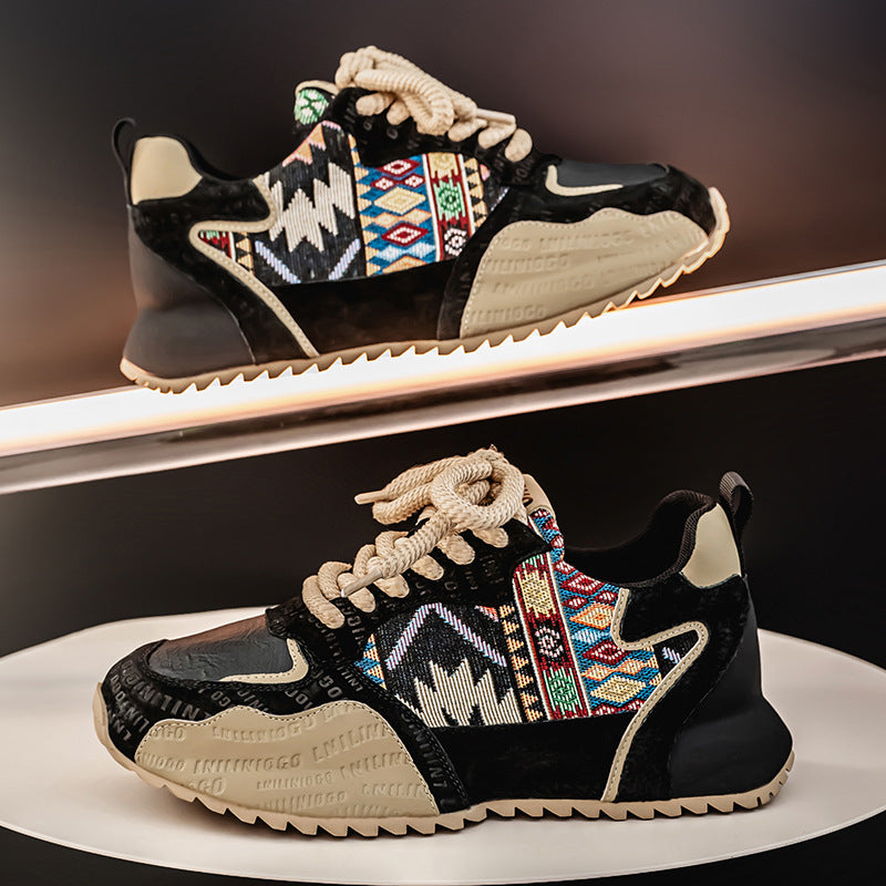 Femme Etiske Mønster Sport Sneakers Stilla