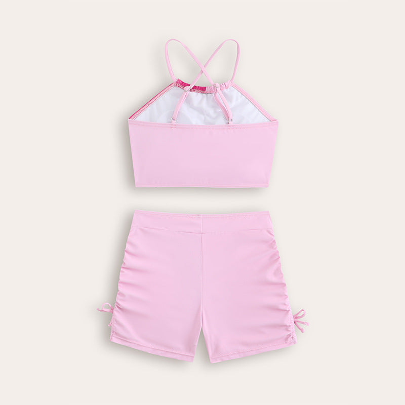 Dame Sporty Bikini-sæt med moderigtigt farveblok-design og top med cut-out Stilla