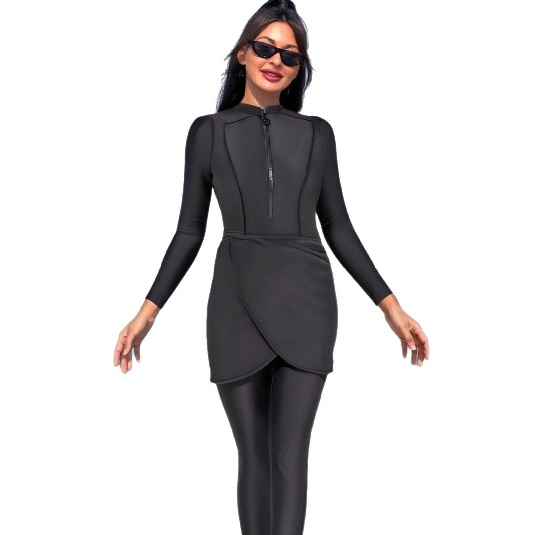 Dame Stylish Surfdragt med Wrap Skirt Skovae