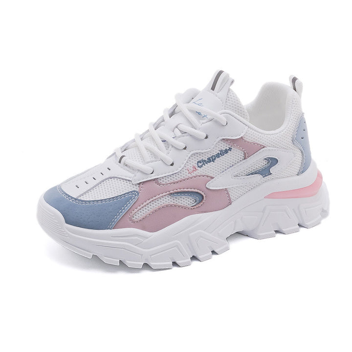 Dame Sporty Chunky Sneakers med åndbart overflade og stabil profil sål Stilla