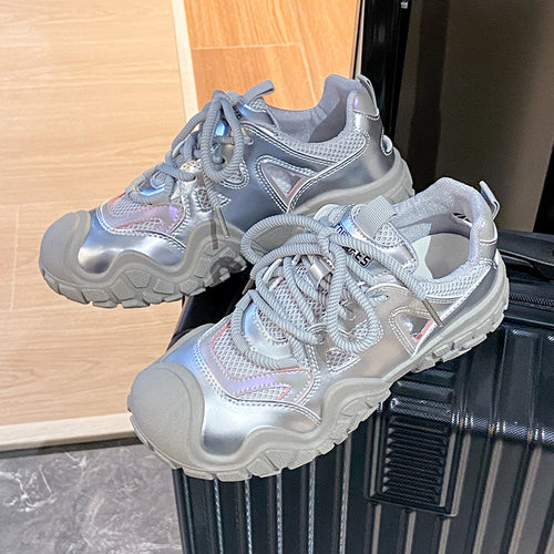 Dame Løbesneakers med åndbart netoverflade og stærk dækning Stilla