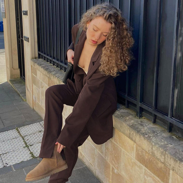 Dame Oversized Blazer med moderne snit og elegante detaljer Stilla