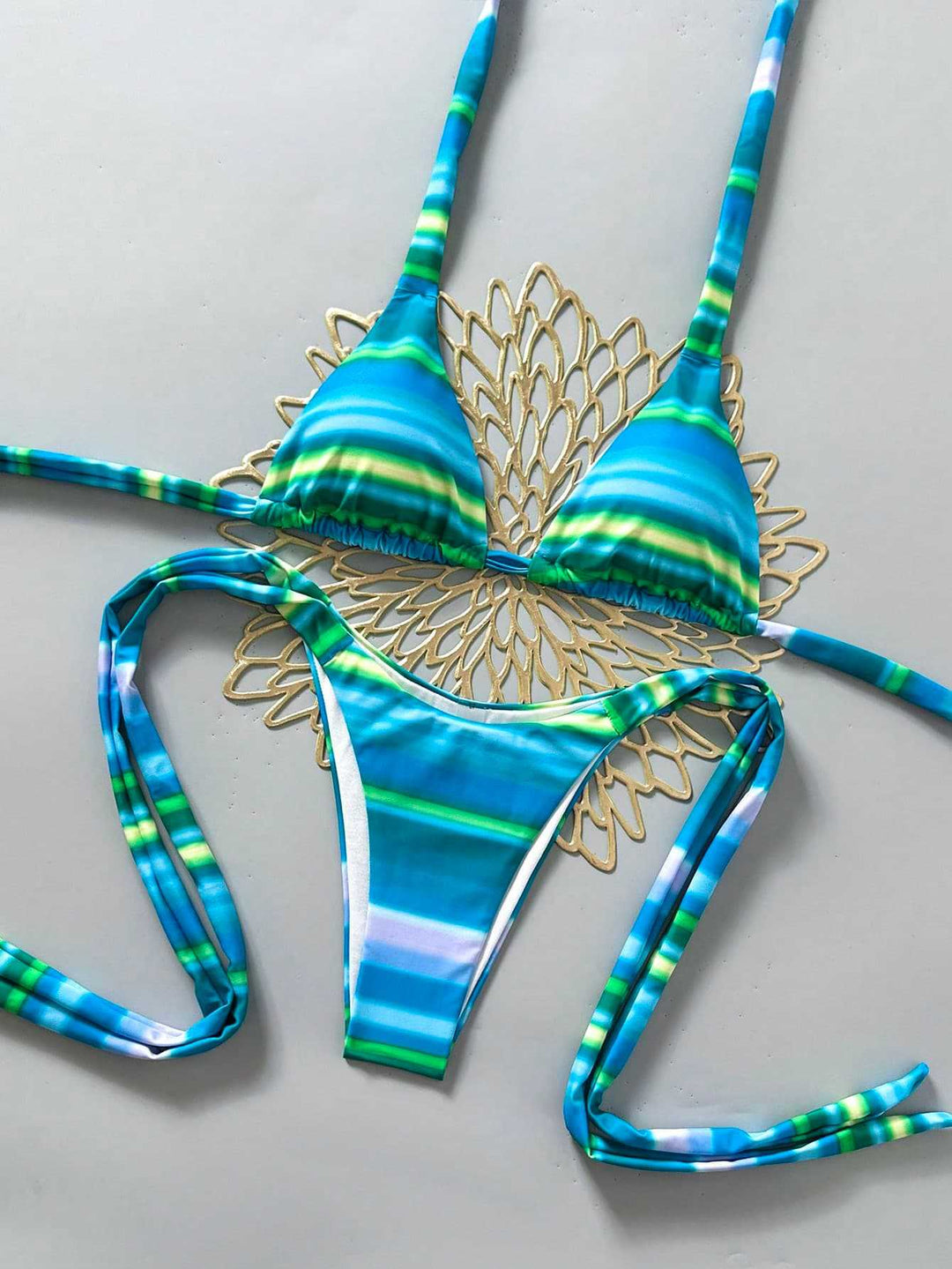 Dame Triangel-Bikini med justerbare stropper Skovae