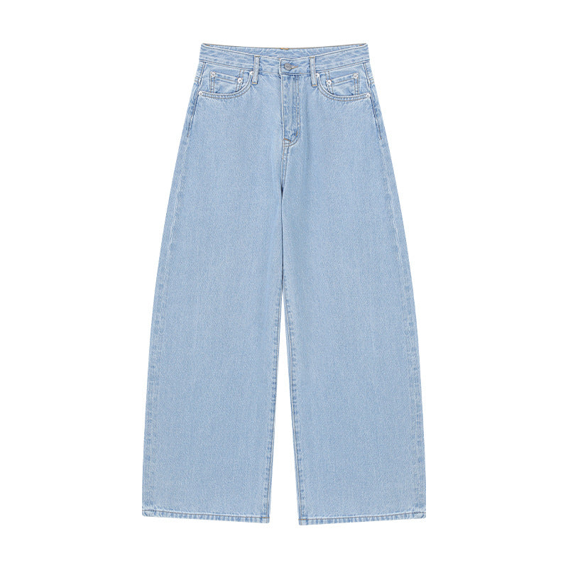Damer brede højtaljede jeans i klassisk skæring Stilla