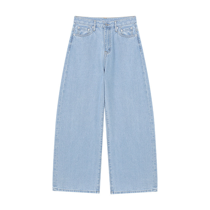 Damer brede højtaljede jeans i klassisk skæring Stilla
