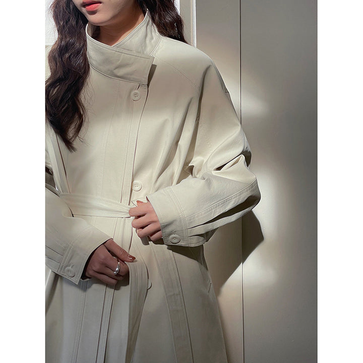 Dame Oversized Trenchcoat med fashionable detaljer Stilla