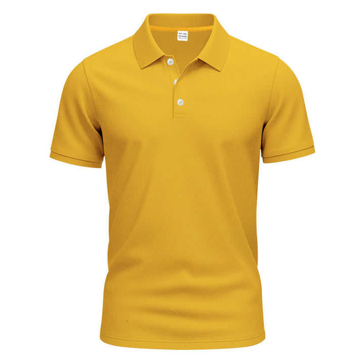 Herrer nan åndbart Piqué polo shirt kortærmet med knaplukning Skovae
