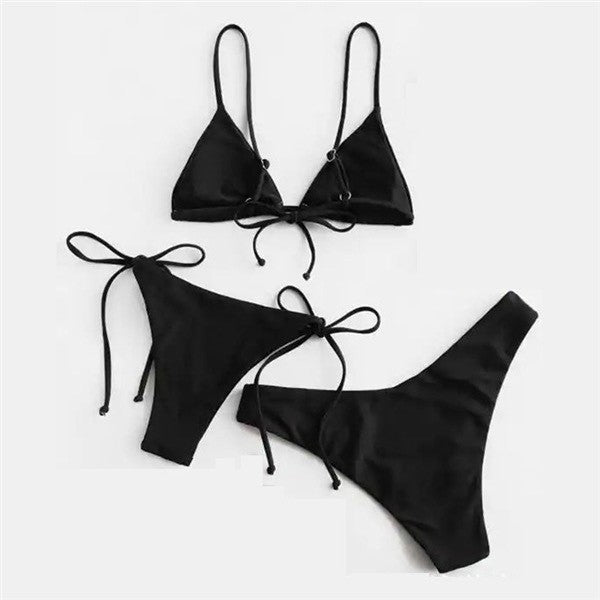 Femme justerbart trekants-bikini-sæt Stilla1750243391