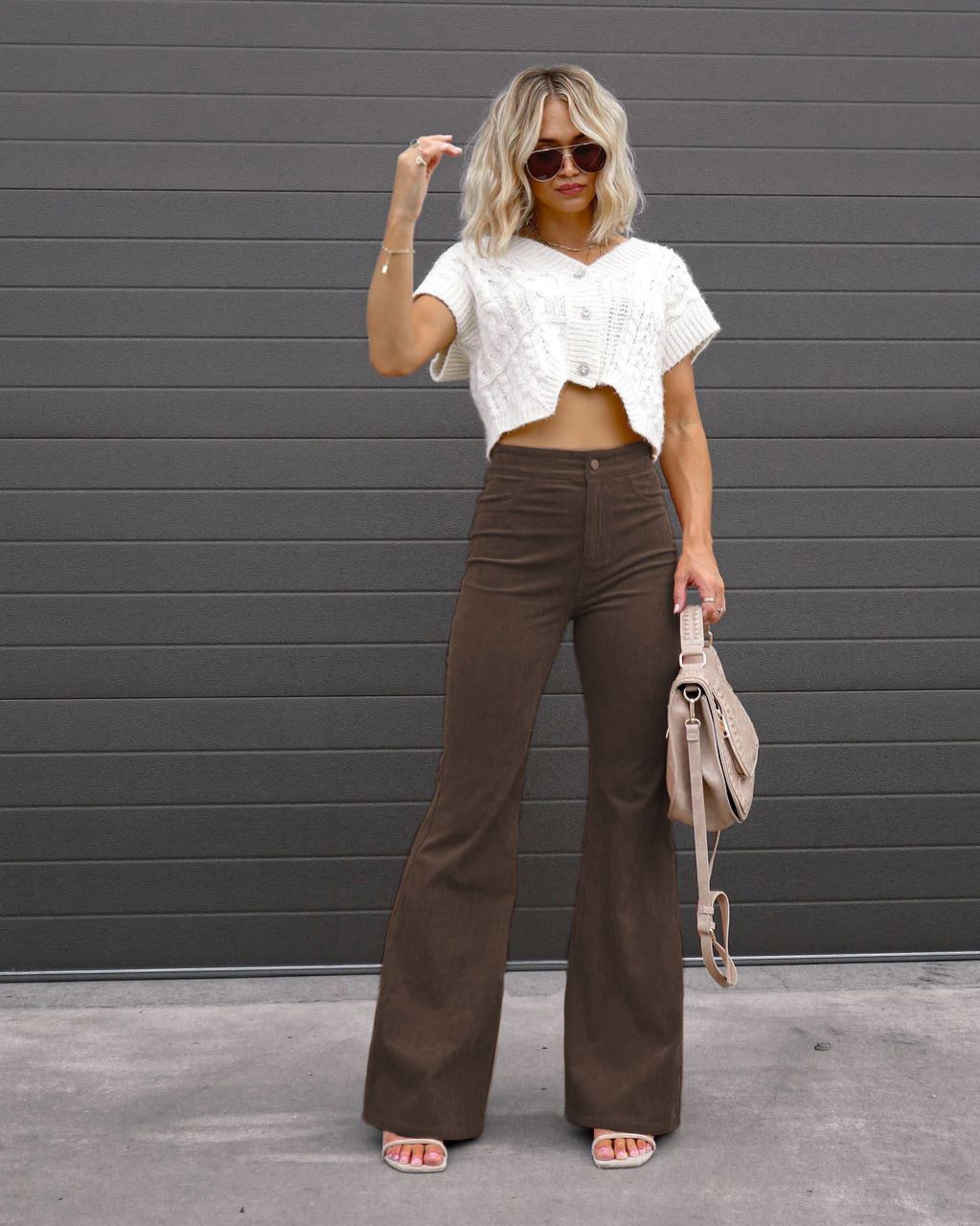 Dame Høj Talje Flared Jeans Stilla