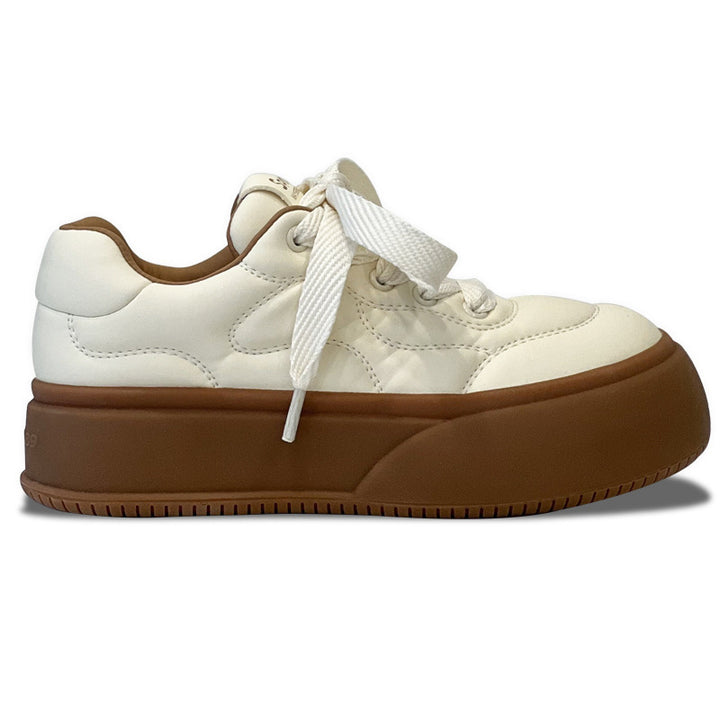 Dame Trendy Plateau-Sneakers med polstret overmateriale Stilla