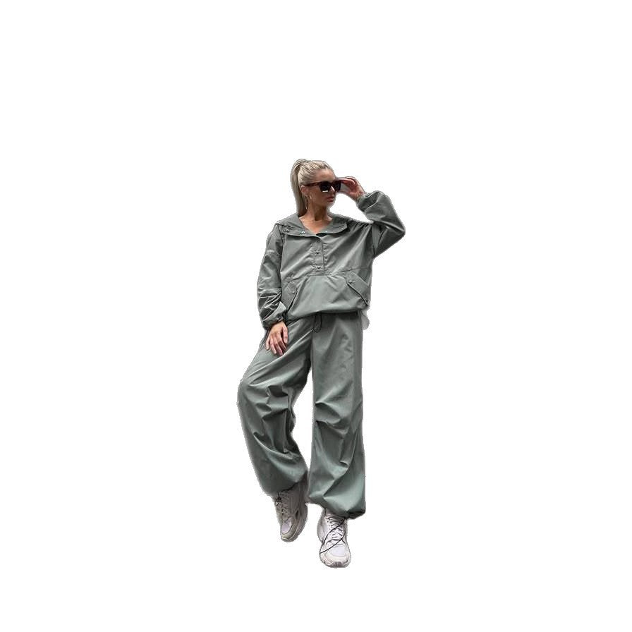 Kvinders sporty oversized jakke med praktiske lommer Skovae